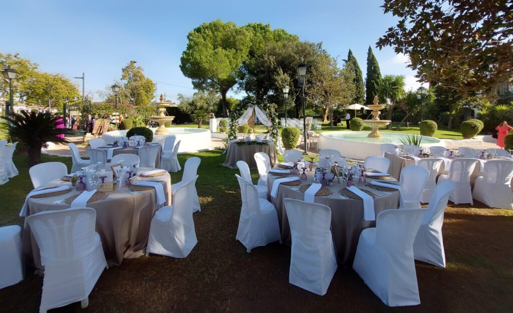 Salón de bodas al aire libre